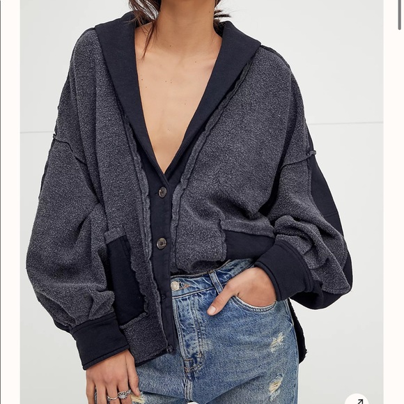 Free People Jordan Jacket Washed Black 